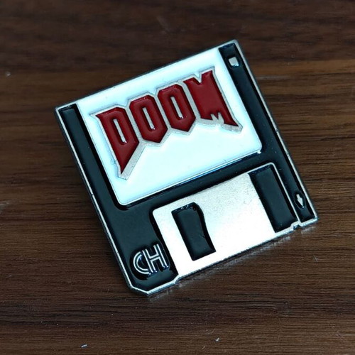Official Doom Video Game Pin like new