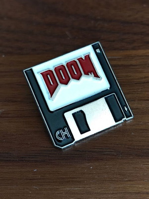 Official Doom Video Game Pin like new