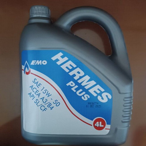 Hermes Plus Engine Oil 15W-50 4L new, pack of 4