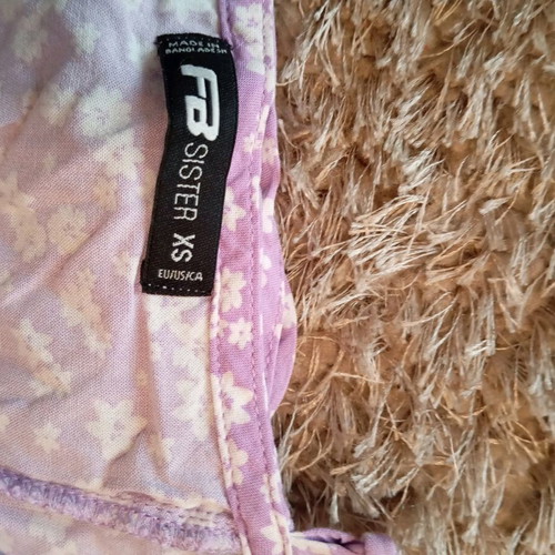 Sisley dress new, light lilac with white flowers, XS