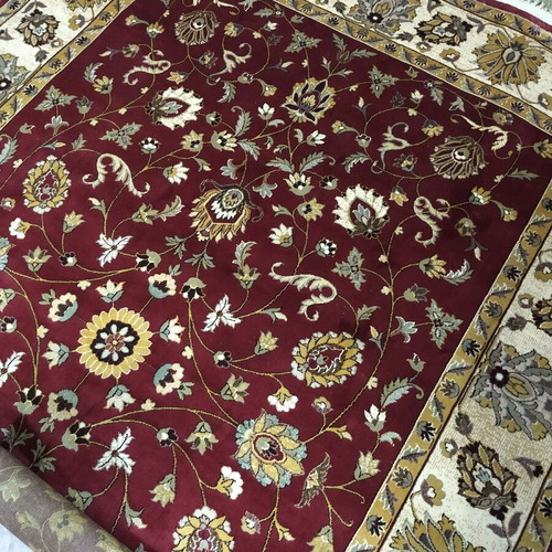 Χαλί viscose καινούργιο μπορντό 165x237 εκ. τεσσάρων εποχών