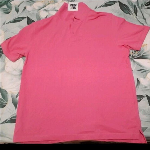 Men's short-sleeve shirt new, pink, size XXL
