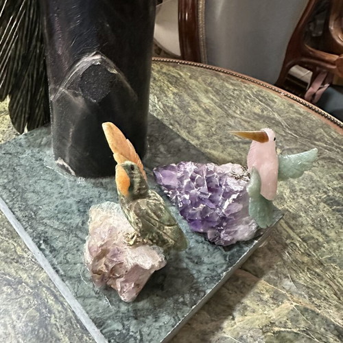 Handmade items from rocks used, excellent condition