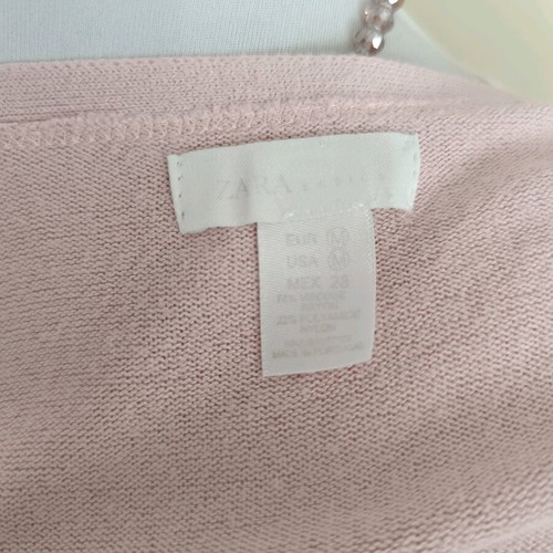 Handmade pink Murano necklace with 925 silver - the cardigan is a gift
