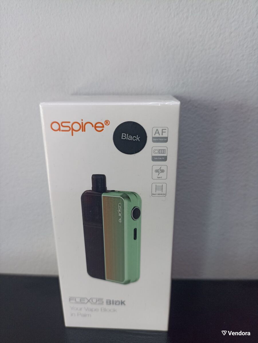 Aspire Flexus Blok Pod kit new, black -  25,00 - Vendora.cy
