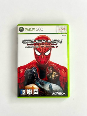 Spider-Man Web of Shadows Xbox 360 game, Korean NTSC-J edition