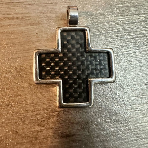Visetti cross unisex with black onyx like new