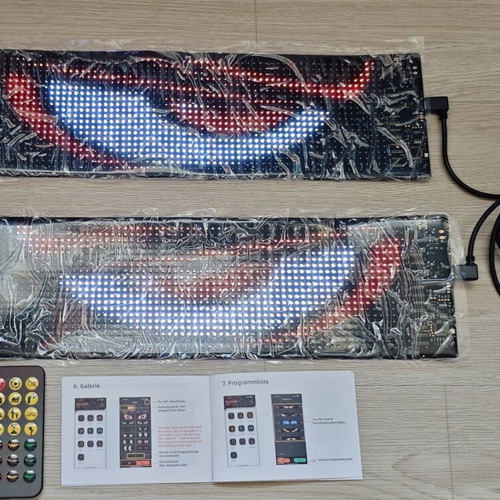 LED Matrix Panels Devil Eye New, 2 pcs, programmable with app and remote