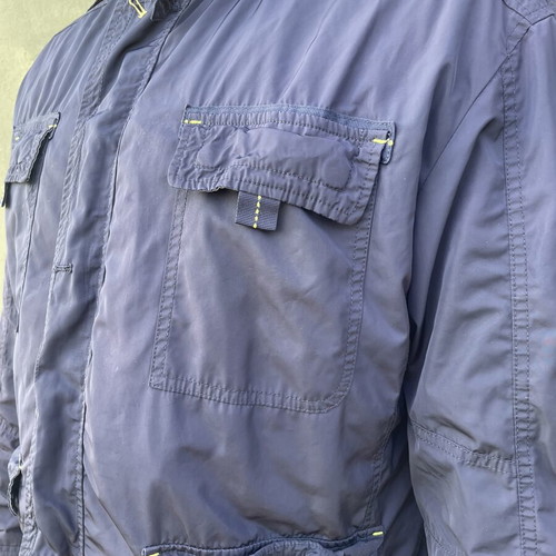 Monte Napoleone navy blue jacket used, XXXL, spring autumn