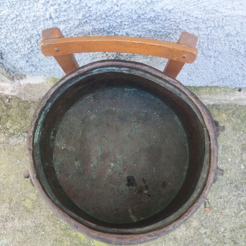 Copper antique forged cauldron like new