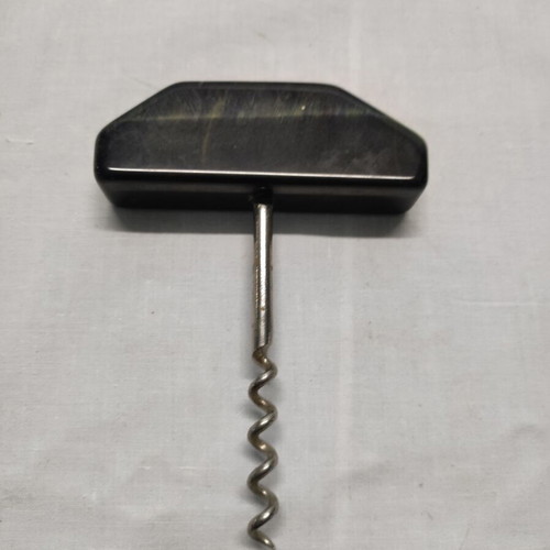 Vintage corkscrew with marble handle like new