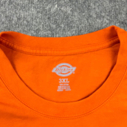 Dickies T-shirt 3XL orange with pocket, 100% cotton