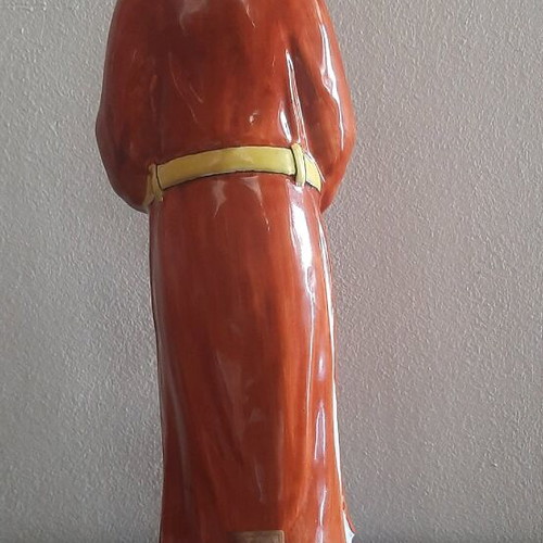 Porcelain figure of Chinese man used, 39 cm