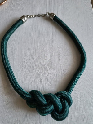 Necklace with rope like new, thick cypress rope