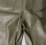 Pull&Bear leather pants olive used