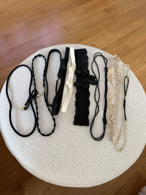 Hairband set used, pack of 9, multicolor