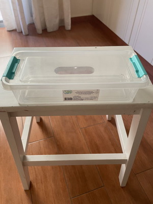 Plastic storage and organization box 11.3 x 27.3 x 6.2 cm new