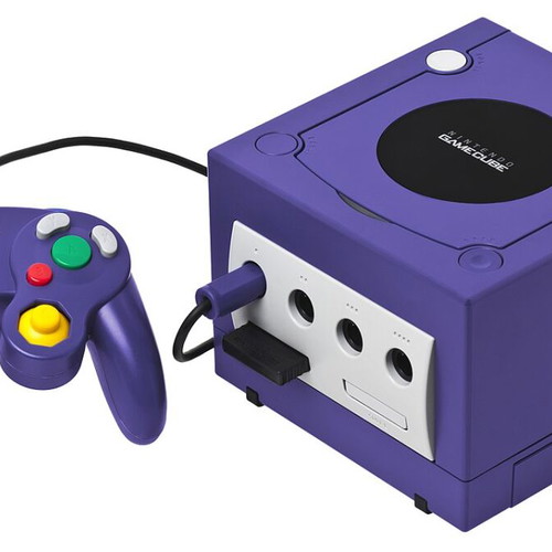 Nintendo Gamecube console purple used