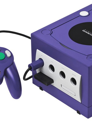 Nintendo Gamecube console purple used