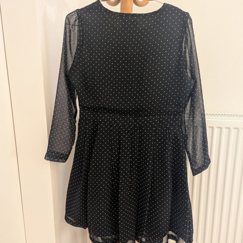 Compañía Fantástica Polka Dot Mini Dress like new, black and white
