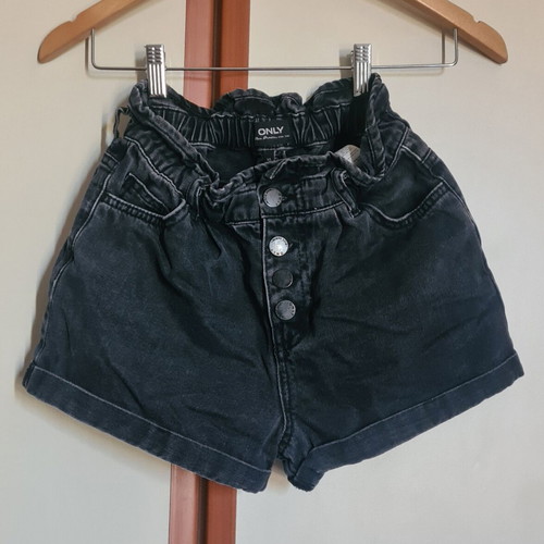 Only women's shorts like new, black-gray, size XS
