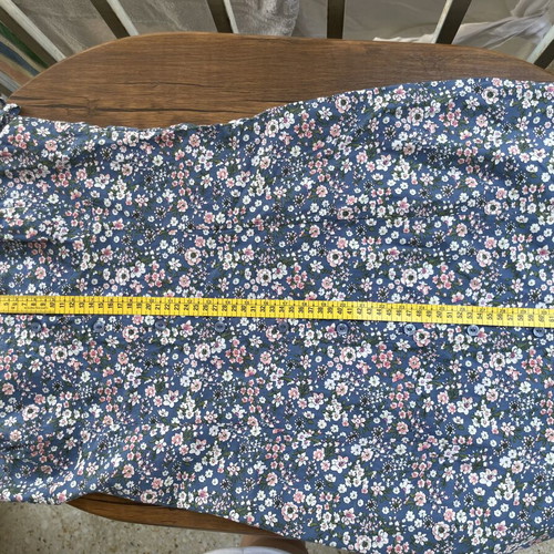 Floral dress Paranoia size L used, blue with back elastic
