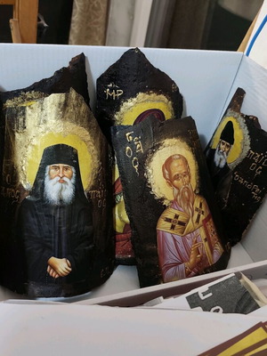 Handmade creations on very old ceramic, made to order