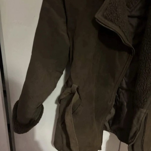 Jacket brown with shearling style fur like new Gianni Rodini