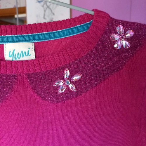 Yumi dress for 10 years like new, polyester and wool