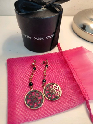 Oxette earrings used, black