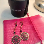 Oxette earrings used, black