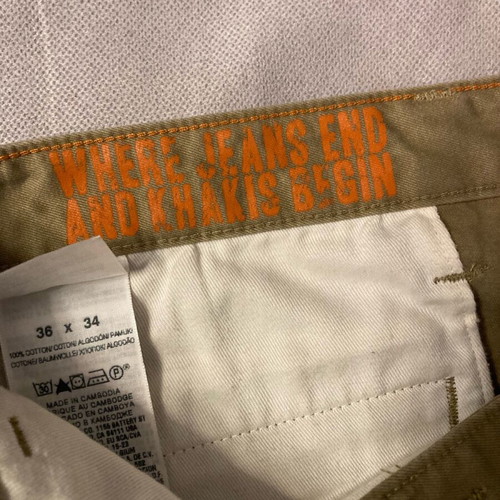 Dockers Alpha Slim chinos khaki like new W36 L34