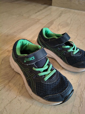 Asics παιδικά αθλητικά παπούτσια μεταχειρισμένα νούμερο 30 μπλε και πράσινα