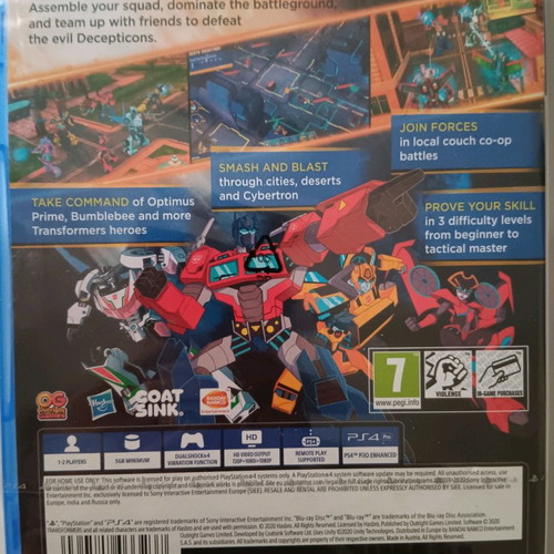 Transformers: Battlegrounds PS4 new strategy game 2020