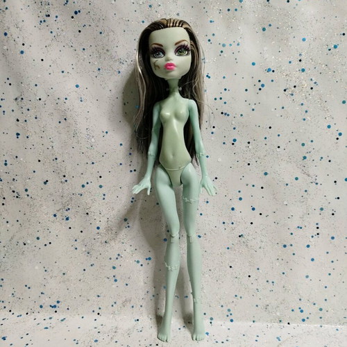 Monster High Frankie Stein doll used nude with flaws