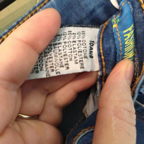 Denim boys' shorts like new, blue, age 10