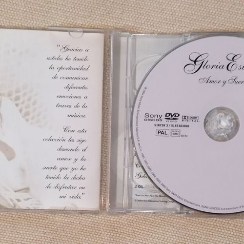 Gloria Estefan Amor y Suerte double album like new, Latin
