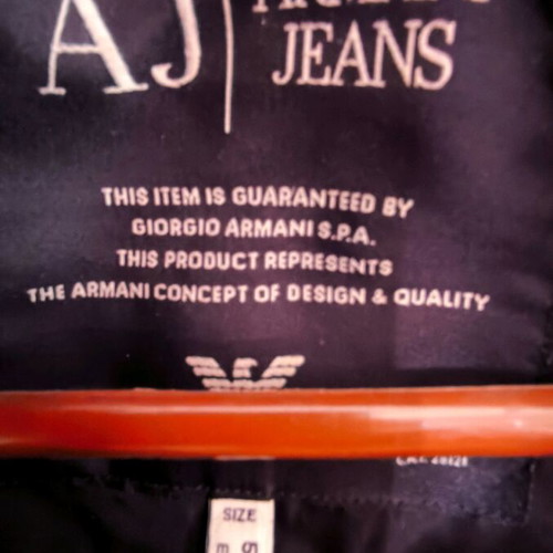 Armani Jeans men's medium jacket used, dark blue