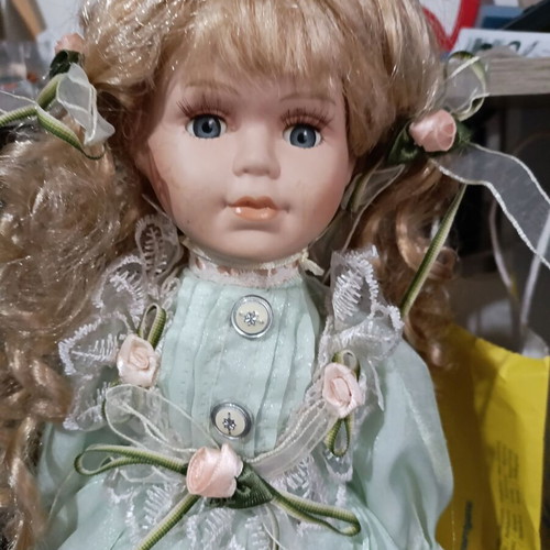 Vintage porcelain dolls used, pack of 7, various sizes