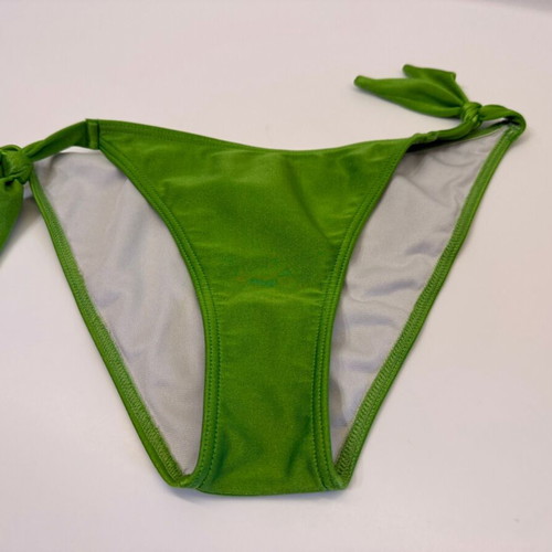 Med bikini slip used, green with white gift