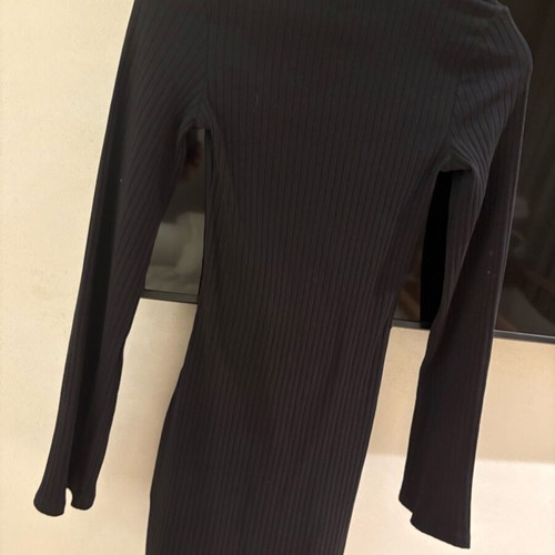 H&M Mini Rib Dress with Bell Sleeve like new, Size S