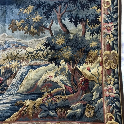Gobelins Art Brussels wall tapestry new with metal bars 105x71 cm
