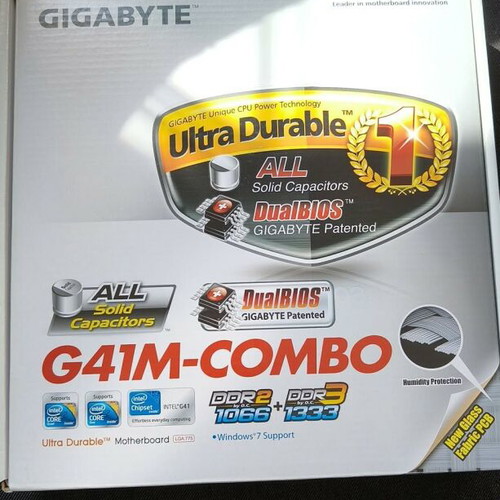 Gigabyte G41M-COMBO motherboard new, micro-ATX, LGA775 socket