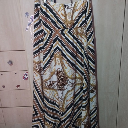 Boho long dress size 38 like new, colorful