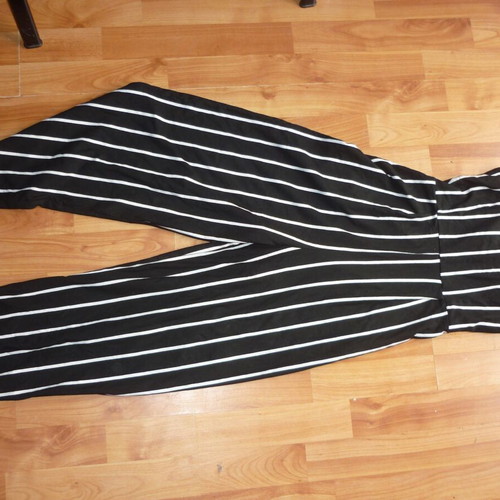 Bershka women's one-piece jumpsuit black and white, like new, small