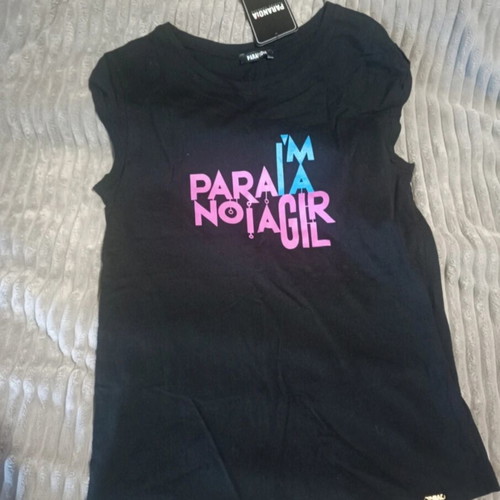 Black Paranoia Top new, one size, printed