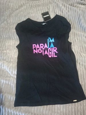 Black Paranoia Top new, one size, printed