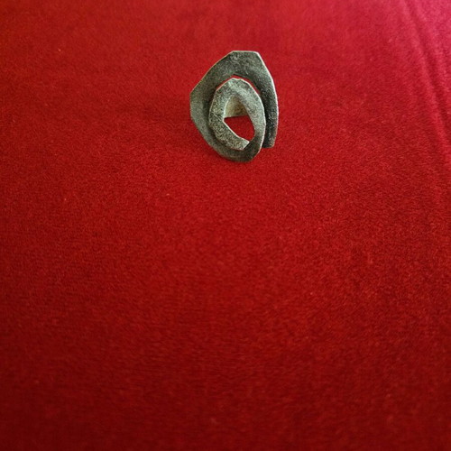 925 Silver Ring like new with spiral design handmade