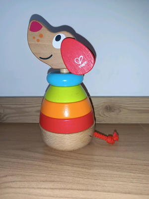 Hape Pepe & Friends Stacker used wooden toy for 12+ months