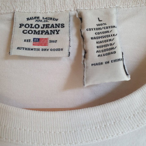 Polo Jeans Company Ralph Lauren T-shirt large beige like new